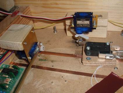 Dalek motor & micro switch (right) & Sweeps brush motor (left)
